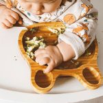 Detský bambusový tanier a lyžička pre prvé príkrmy – 4