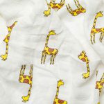 Mušelínová prikrývka pre bábätká a deti – Žirafa, 120x120cm – 1