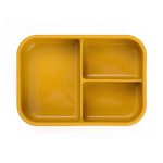 Bento box – Lunch Box compartimentat pentru copii – cutie prânz pentru copii – 175x130x55cm, galben-honey – 2