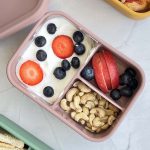 Bento box – Lunch Box compartimentat pentru copii – cutie prânz pentru copii – 175x130x55cm, roz-rosewood – 3