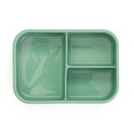 Bento box – Lunch Box compartimentat pentru copii – cutie prânz pentru copii – 175x130x55cm, verde-cyan – 2